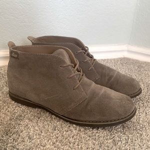 G.H. Bass Elyse Women’s Grey/Taupe Suede Ankle Boots (Size 8.5M)